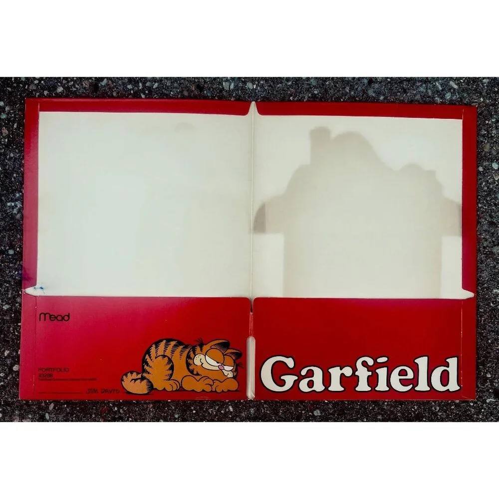 Vintage Garfield Mead Portfolio Folder 1978 Jim Davis